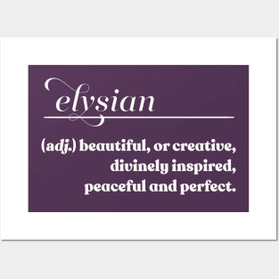 Elysian // Word Lovers Gift Posters and Art